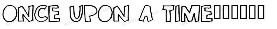 Once upon a time字体转换